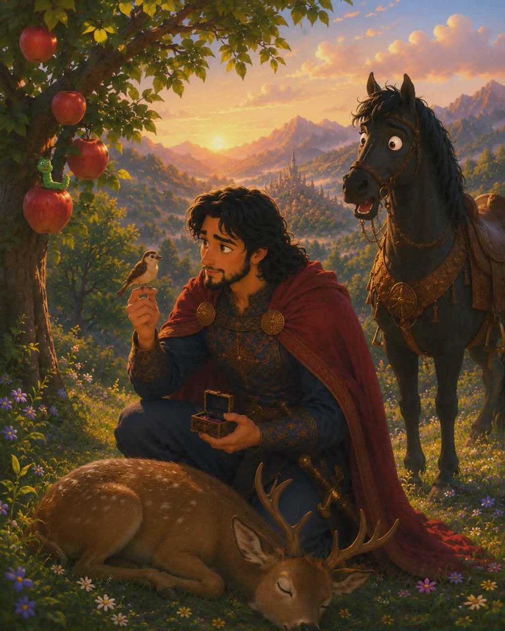 Fantasy illustration of the story
